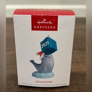 Hallmark Keepsake Ornament 2025 Grandson New In Box Seal Christmas Holiday NWOT